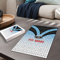 Fijian Rugby Puzzle Tapa Pattern Retro Sporty Style LT03 - Polynesian Pride