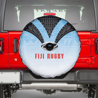 Fijian Rugby Spare Tire Cover Tapa Pattern Retro Sporty Style LT03 - Polynesian Pride