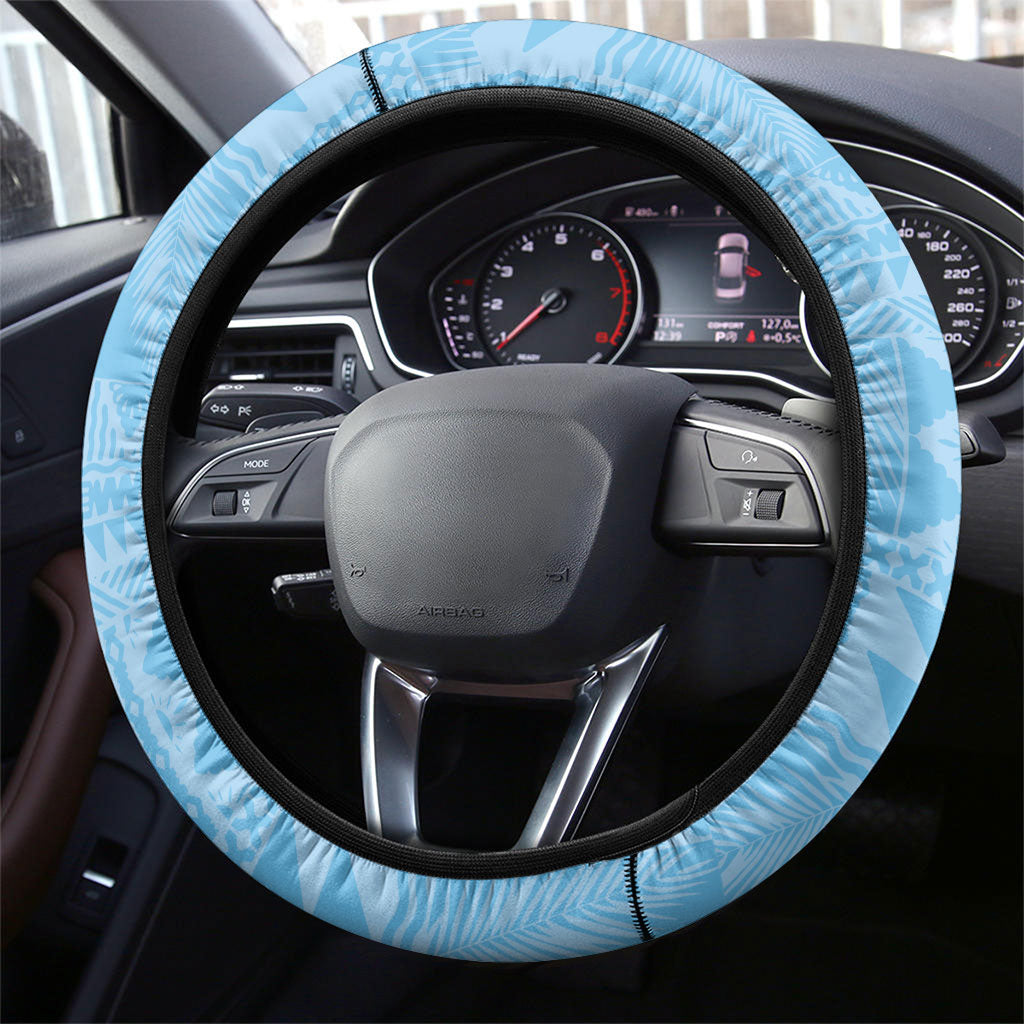Fijian Rugby Steering Wheel Cover Tapa Pattern Retro Sporty Style LT03 - Polynesian Pride