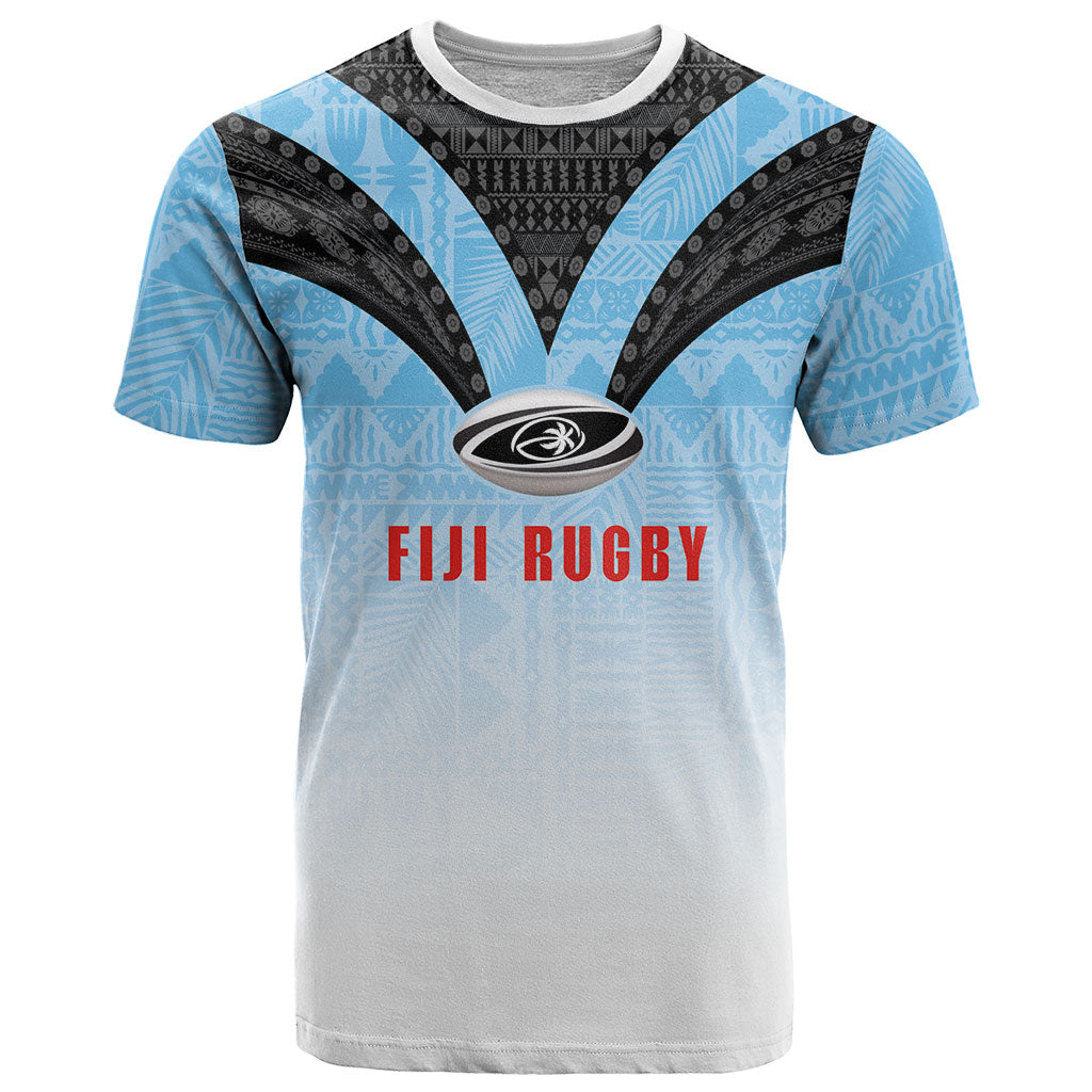 Custom Fijian Rugby T Shirt Tapa Pattern Retro Sporty Style LT03 White - Polynesian Pride