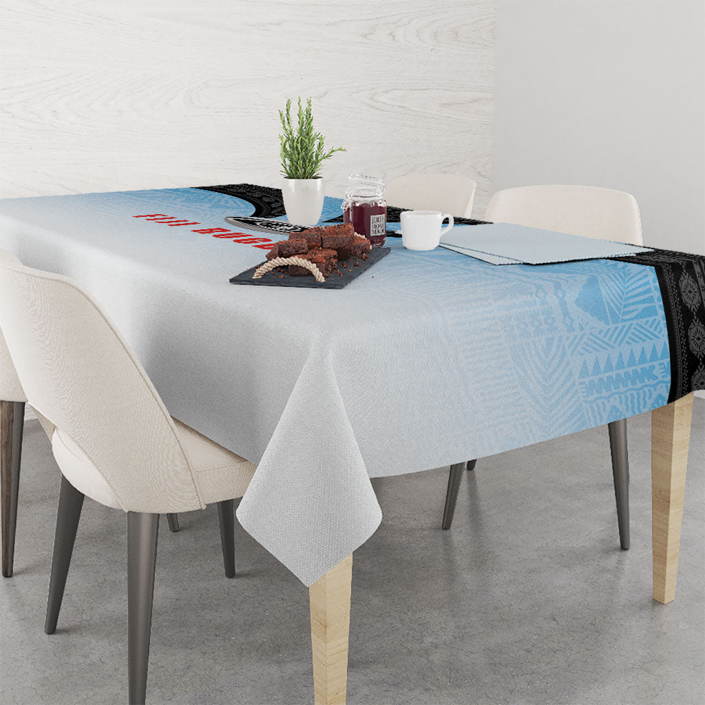 Fijian Rugby Tablecloth Tapa Pattern Retro Sporty Style LT03 - Polynesian Pride