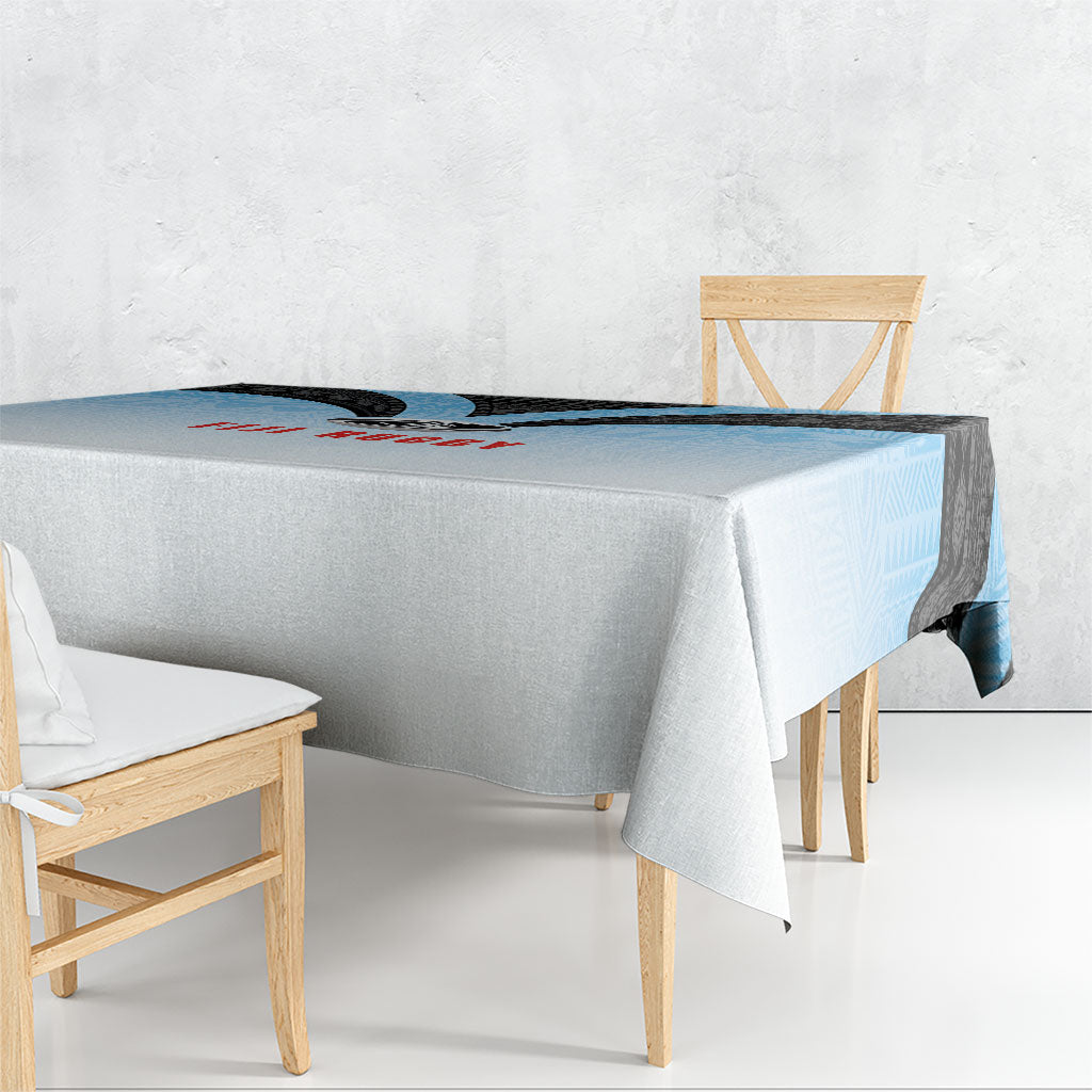 Fijian Rugby Tablecloth Tapa Pattern Retro Sporty Style LT03 - Polynesian Pride