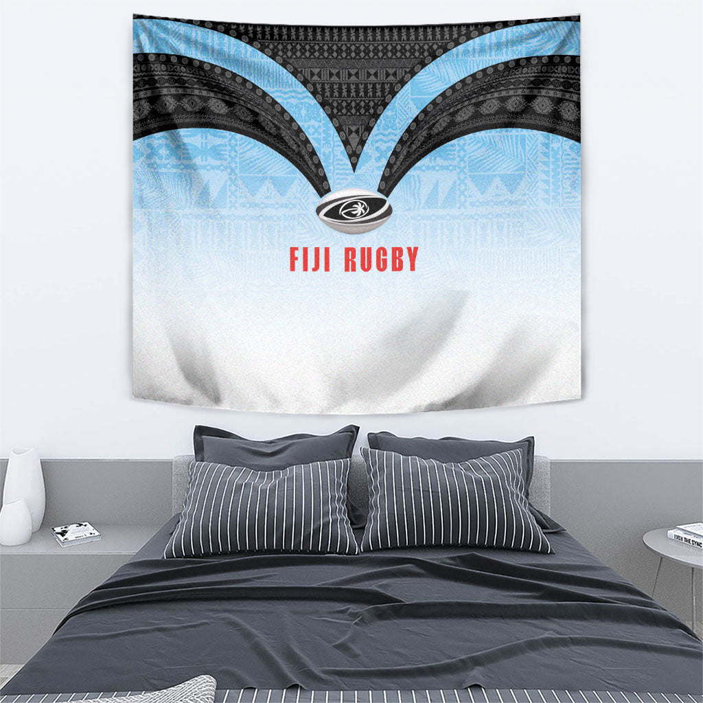 Fijian Rugby Tapestry Tapa Pattern Retro Sporty Style LT03 - Polynesian Pride
