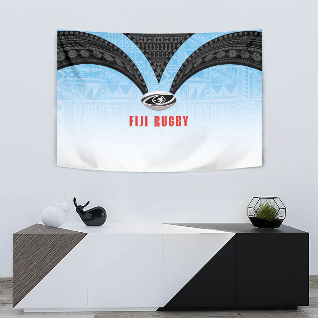 Fijian Rugby Tapestry Tapa Pattern Retro Sporty Style LT03 - Polynesian Pride