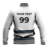 Custom Fijian Rugby Sevens Baseball Jacket Masi Tapa Pattern Stripes Sporty Style LT03 - Polynesian Pride