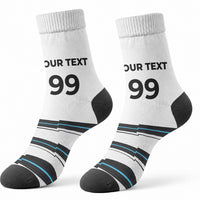 Custom Fijian Rugby Sevens Crew Socks Masi Tapa Pattern Stripes Sporty Style LT03 - Polynesian Pride