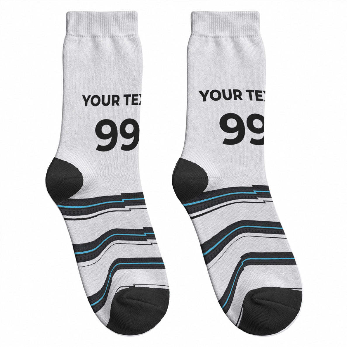Custom Fijian Rugby Sevens Crew Socks Masi Tapa Pattern Stripes Sporty Style LT03 - Polynesian Pride
