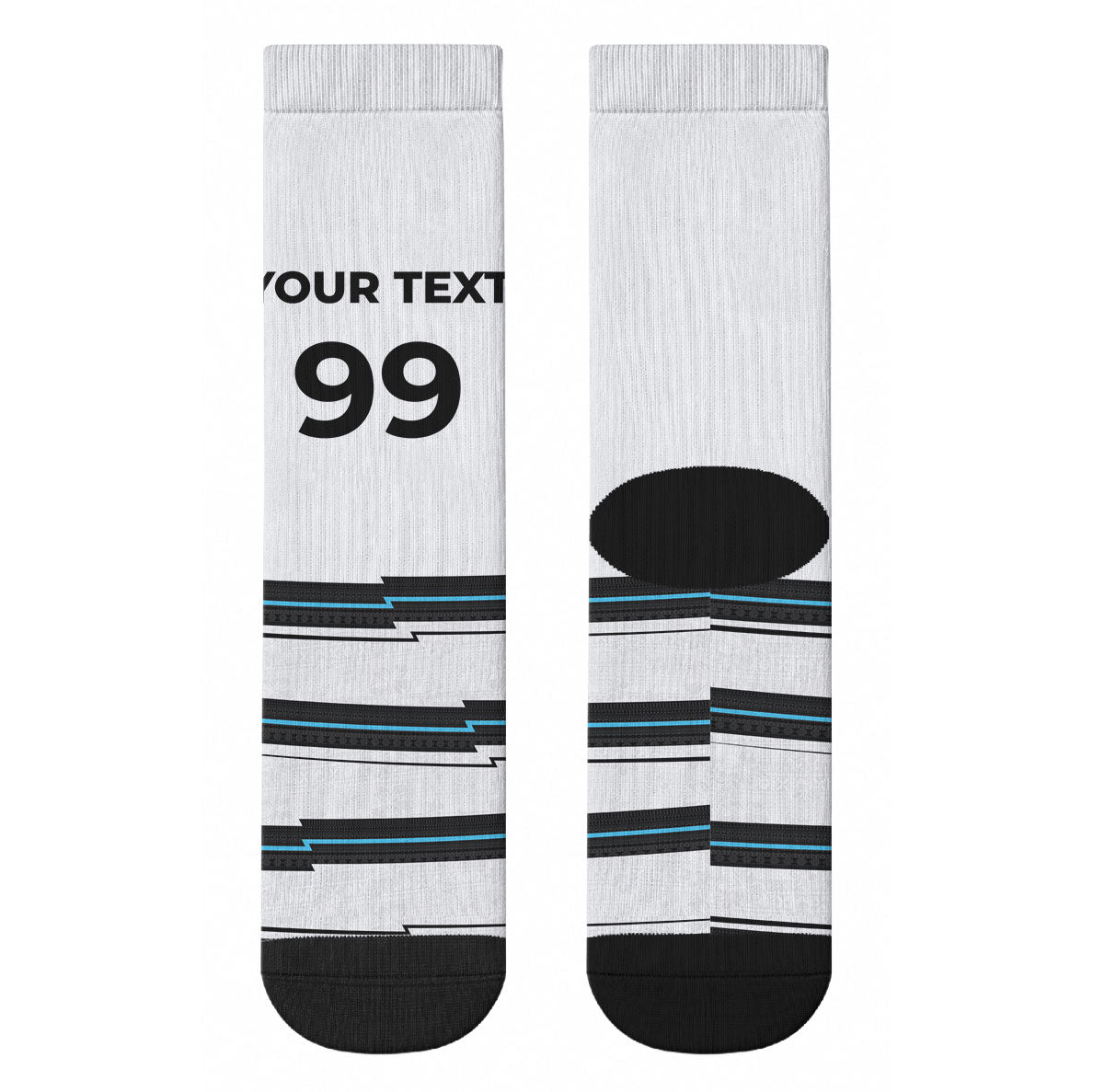 Custom Fijian Rugby Sevens Crew Socks Masi Tapa Pattern Stripes Sporty Style LT03 - Polynesian Pride