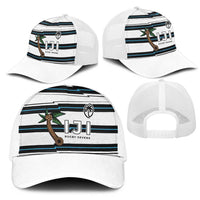 Fijian Rugby Sevens Mesh Trucker Cap Masi Tapa Pattern Stripes Sporty Style LT03 - Polynesian Pride