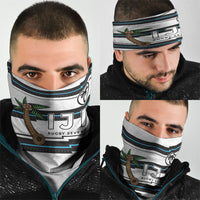 Fijian Rugby Sevens Neck Gaiter Masi Tapa Pattern Stripes Sporty Style LT03 - Polynesian Pride