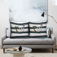 Fijian Rugby Sevens Pillow Cover Masi Tapa Pattern Stripes Sporty Style LT03 - Polynesian Pride