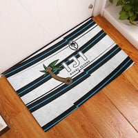 Fijian Rugby Sevens Rubber Doormat Masi Tapa Pattern Stripes Sporty Style LT03 - Polynesian Pride