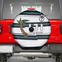 Fijian Rugby Sevens Spare Tire Cover Masi Tapa Pattern Stripes Sporty Style LT03 - Polynesian Pride