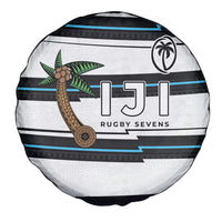Fijian Rugby Sevens Spare Tire Cover Masi Tapa Pattern Stripes Sporty Style LT03 - Polynesian Pride