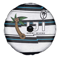 Fijian Rugby Sevens Spare Tire Cover Masi Tapa Pattern Stripes Sporty Style LT03 - Polynesian Pride