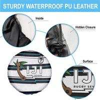 Fijian Rugby Sevens Spare Tire Cover Masi Tapa Pattern Stripes Sporty Style LT03 - Polynesian Pride