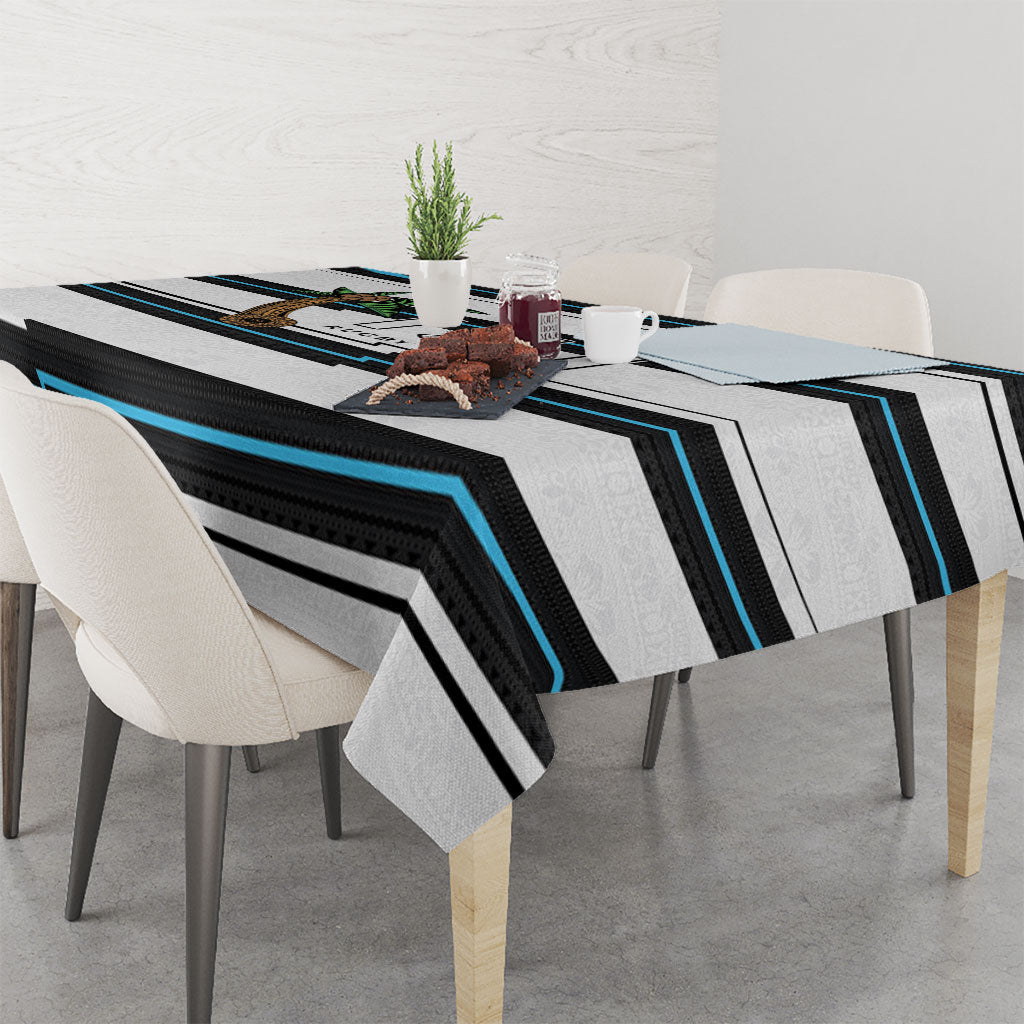 Fijian Rugby Sevens Tablecloth Masi Tapa Pattern Stripes Sporty Style LT03 - Polynesian Pride