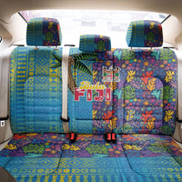 Fijian Coral Reef Back Car Seat Cover with Traditional Tapa Pattern Split Style LT03 - Polynesian Pride