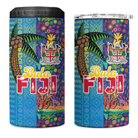 Fijian Coral Reef 4 in 1 Can Cooler Tumbler with Traditional Tapa Pattern Split Style LT03 One Size: 16 oz Multicolor - Polynesian Pride