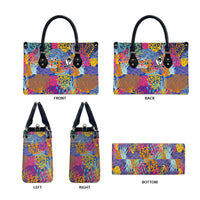 Fijian Rugby Leather Bag Colorful Coral Reef Pre Match Design LT03 - Polynesian Pride