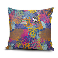 Fijian Rugby Pillow Cover Colorful Coral Reef Pre Match Design LT03 Multicolor - Polynesian Pride