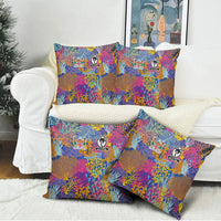 Fijian Rugby Pillow Cover Colorful Coral Reef Pre Match Design LT03 - Polynesian Pride