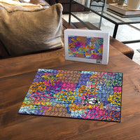 Fijian Rugby Puzzle Colorful Coral Reef Pre Match Design LT03 - Polynesian Pride