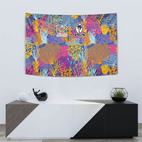 Fijian Rugby Tapestry Colorful Coral Reef Pre Match Design LT03 - Polynesian Pride