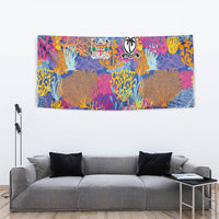 Fijian Rugby Tapestry Colorful Coral Reef Pre Match Design LT03 - Polynesian Pride