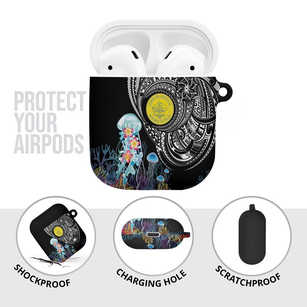 Palau Jellyfish AirPods Case Coral Reef with Polynesian Pattern LT03 - Polynesian Pride