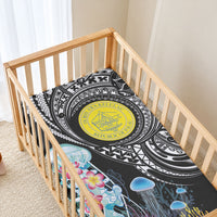 Palau Jellyfish Baby Bed Cover Coral Reef with Polynesian Pattern LT03 - Polynesian Pride