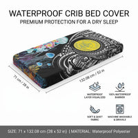 Palau Jellyfish Baby Bed Cover Coral Reef with Polynesian Pattern LT03 - Polynesian Pride