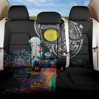 Palau Jellyfish Back Car Seat Cover Coral Reef with Polynesian Pattern LT03 One Size Black - Polynesian Pride