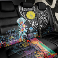 Palau Jellyfish Back Car Seat Cover Coral Reef with Polynesian Pattern LT03 - Polynesian Pride