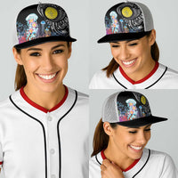 Palau Jellyfish Baseball Net Cap Coral Reef with Polynesian Pattern LT03 - Polynesian Pride