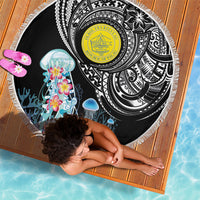 Palau Jellyfish Beach Blanket Coral Reef with Polynesian Pattern LT03 - Polynesian Pride