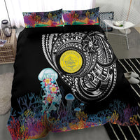 Palau Jellyfish Bedding Set Coral Reef with Polynesian Pattern LT03 - Polynesian Pride
