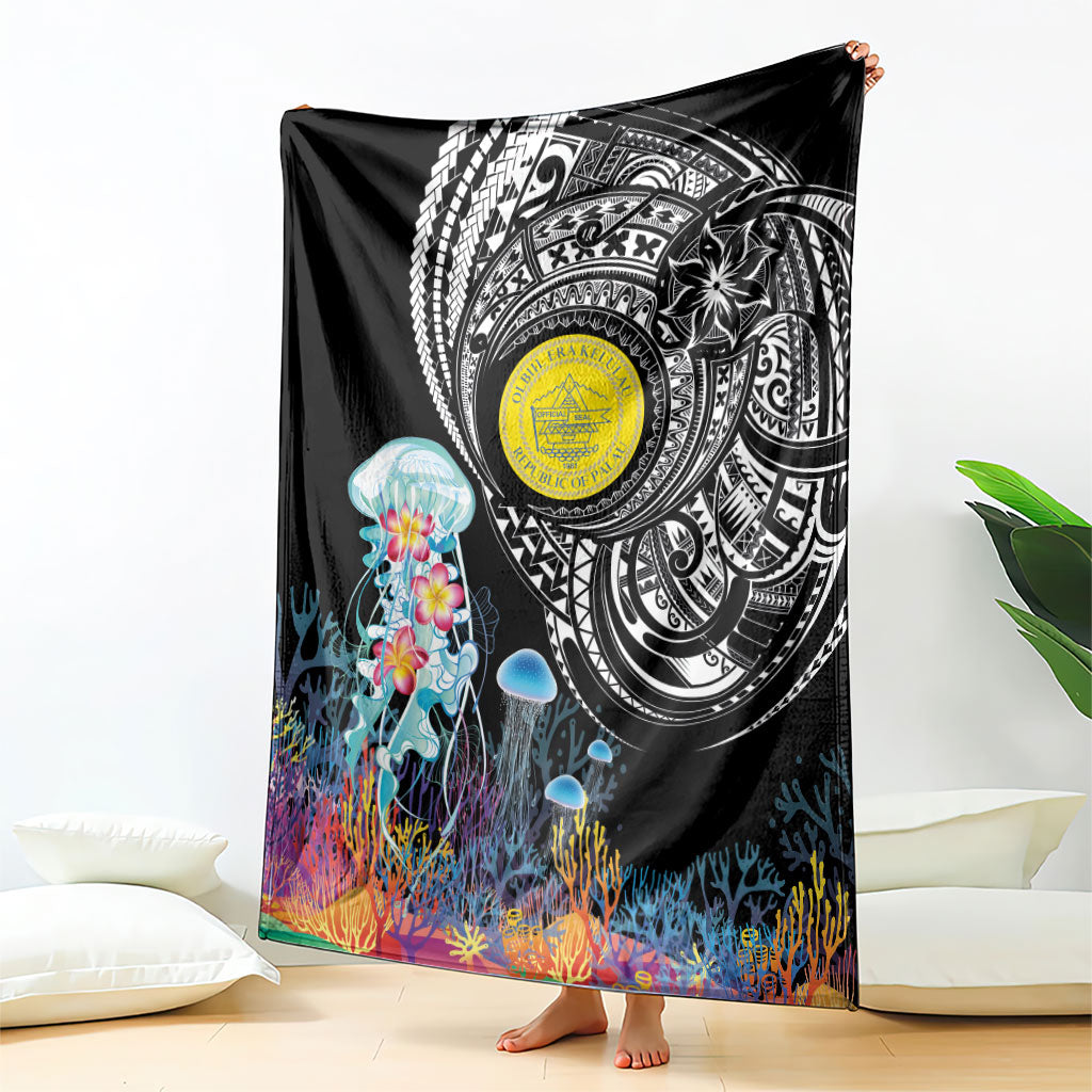 Palau Jellyfish Blanket Coral Reef with Polynesian Pattern LT03 - Polynesian Pride