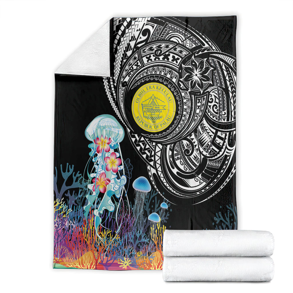 Palau Jellyfish Blanket Coral Reef with Polynesian Pattern LT03 - Polynesian Pride