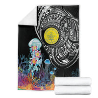 Palau Jellyfish Blanket Coral Reef with Polynesian Pattern LT03 - Polynesian Pride