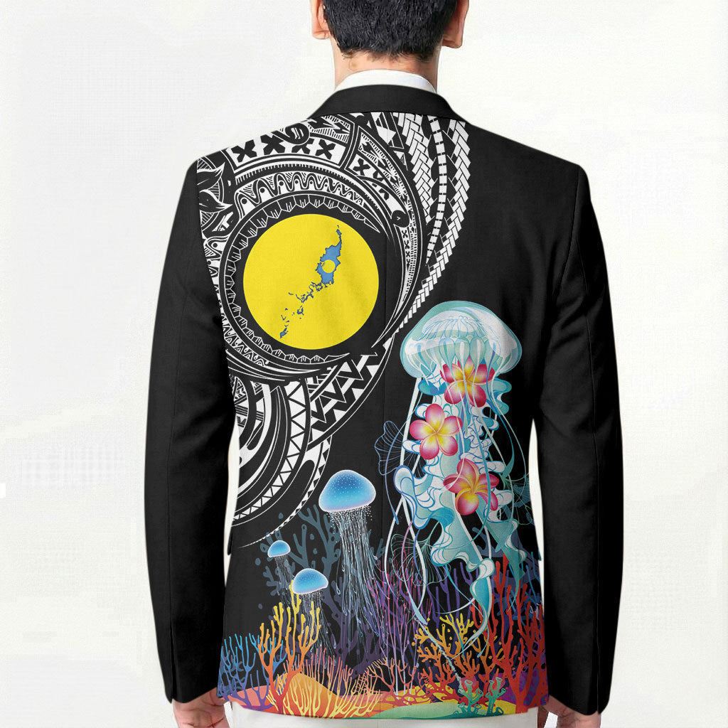 Palau Jellyfish Blazer Coral Reef with Polynesian Pattern LT03 - Polynesian Pride