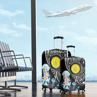 Palau Jellyfish Luggage Cover Coral Reef with Polynesian Pattern LT03 - Polynesian Pride