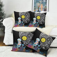Palau Jellyfish Pillow Cover Coral Reef with Polynesian Pattern LT03 - Polynesian Pride