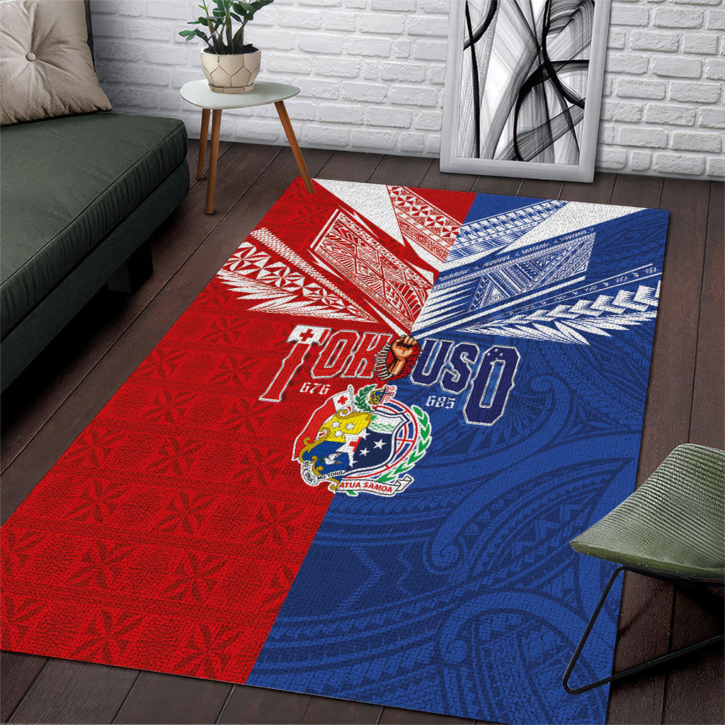 Tokouso Tonga Samoa Area Rug Proud of Brotherhood LT03 Multicolor - Polynesian Pride