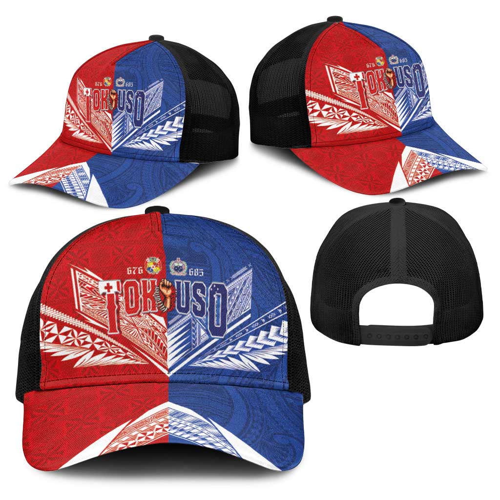 Tokouso Tonga and Samoa Baseball Net Cap Proud of Brotherhood LT03 - Polynesian Pride