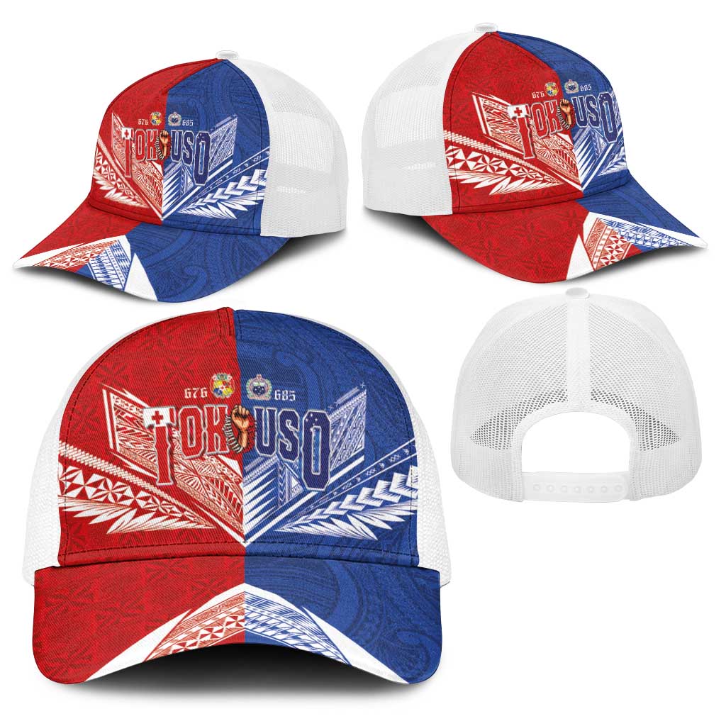Tokouso Tonga and Samoa Baseball Net Cap Proud of Brotherhood LT03 - Polynesian Pride