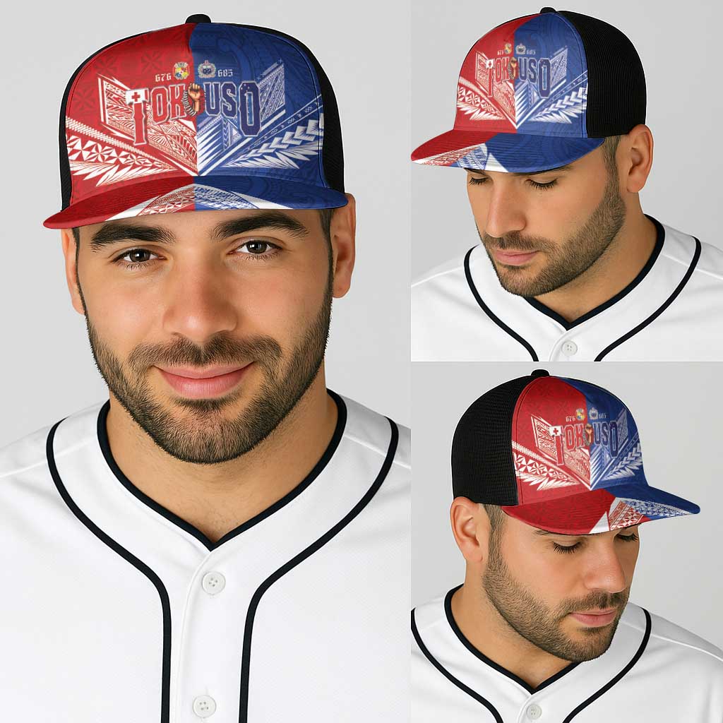 Tokouso Tonga and Samoa Baseball Net Cap Proud of Brotherhood LT03 - Polynesian Pride