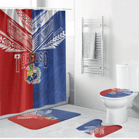Tokouso Tonga Samoa Bathroom Set Proud of Brotherhood LT03 Bathroom Set (4 pcs) Multicolor - Polynesian Pride