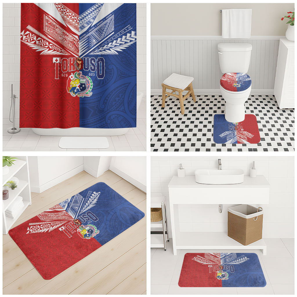 Tokouso Tonga Samoa Bathroom Set Proud of Brotherhood LT03 - Polynesian Pride