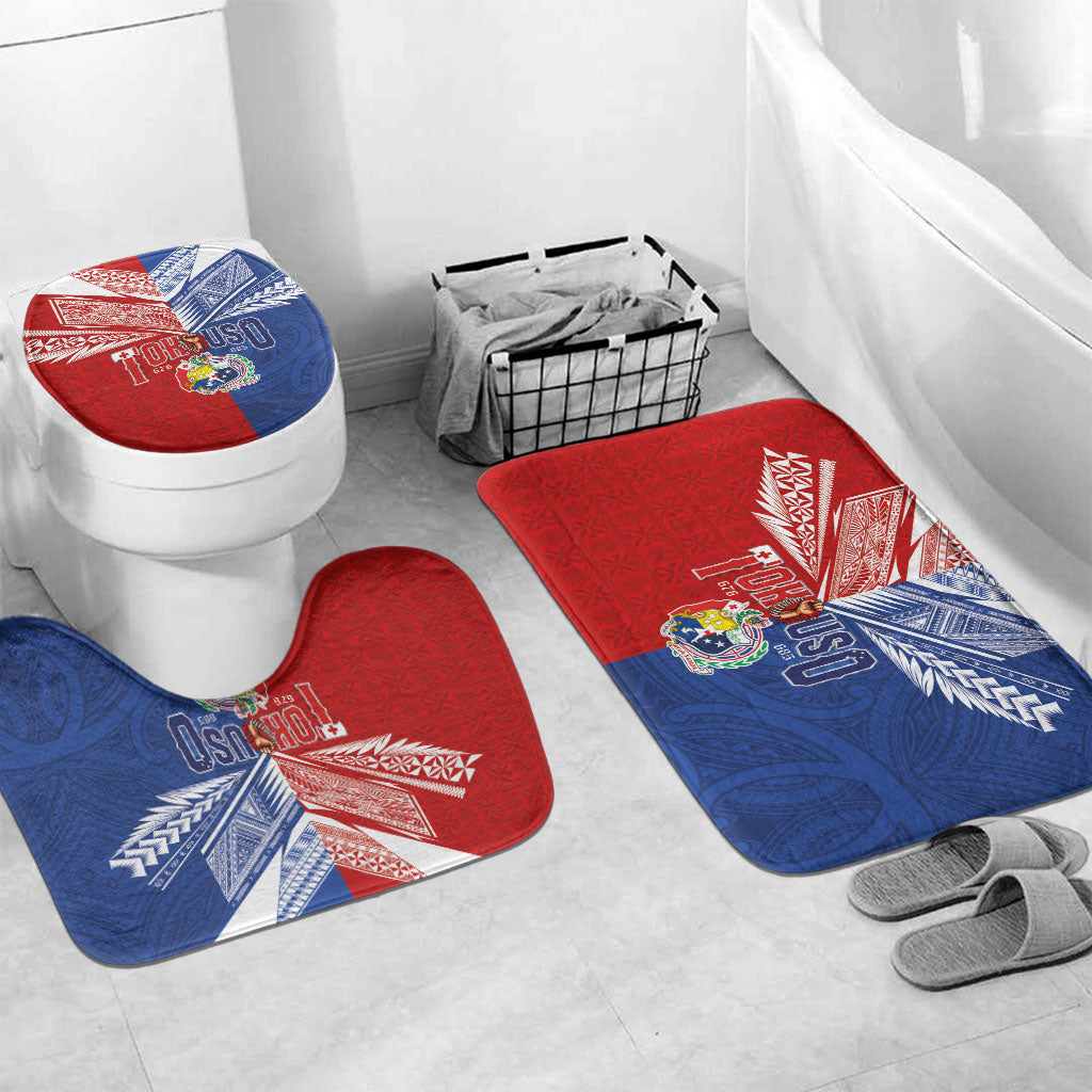 Tokouso Tonga Samoa Bathroom Set Proud of Brotherhood LT03 Mat Set Only (3 pcs) One Size Multicolor - Polynesian Pride